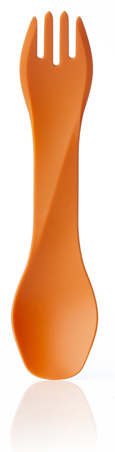 Humangear Gobites Uno 3-Pack | Travel & Camping Utensils | Portable & Convertible Dining Ware | Multi-Functional Spork | Red/Gra