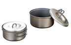Evernew Titanium Non-Stick Pot Set, Small, Black