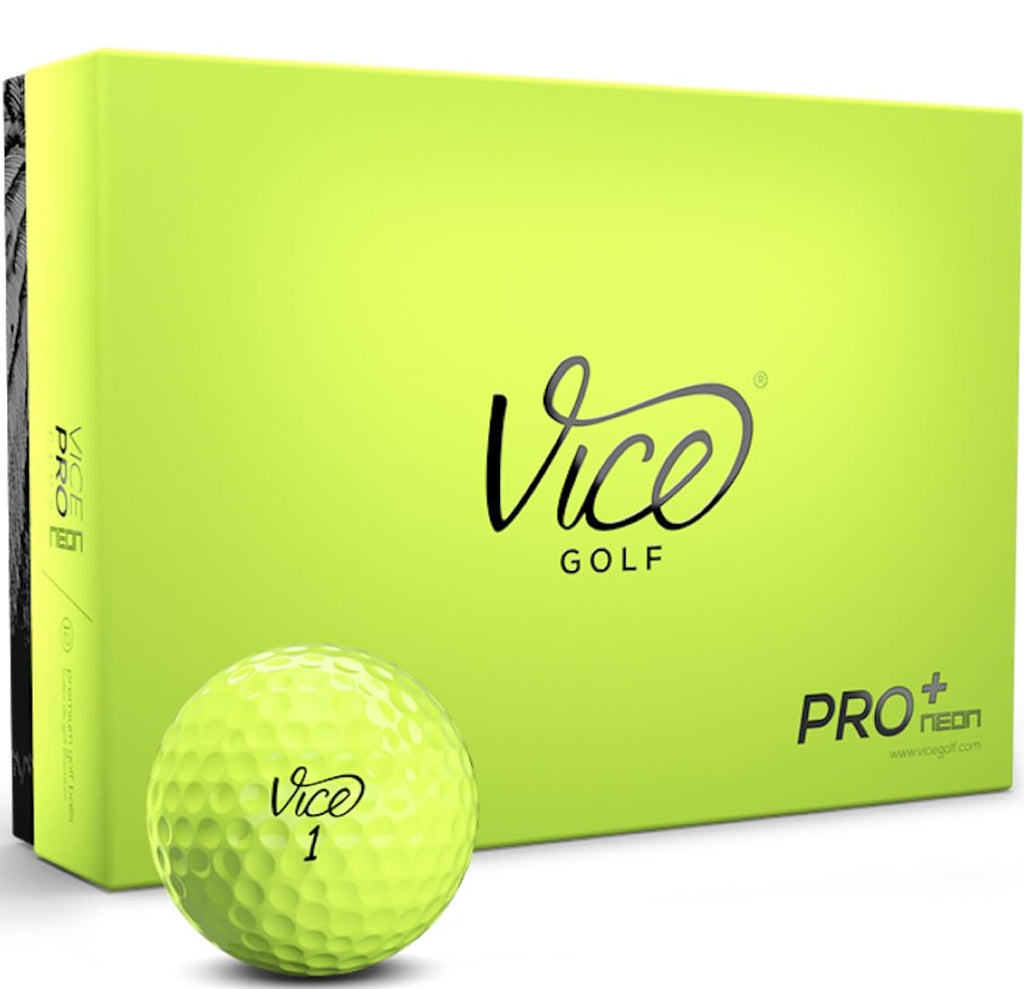 Vice Golf Pro Plus Golf Balls, Lime (One Dozen) (Viceproplus)