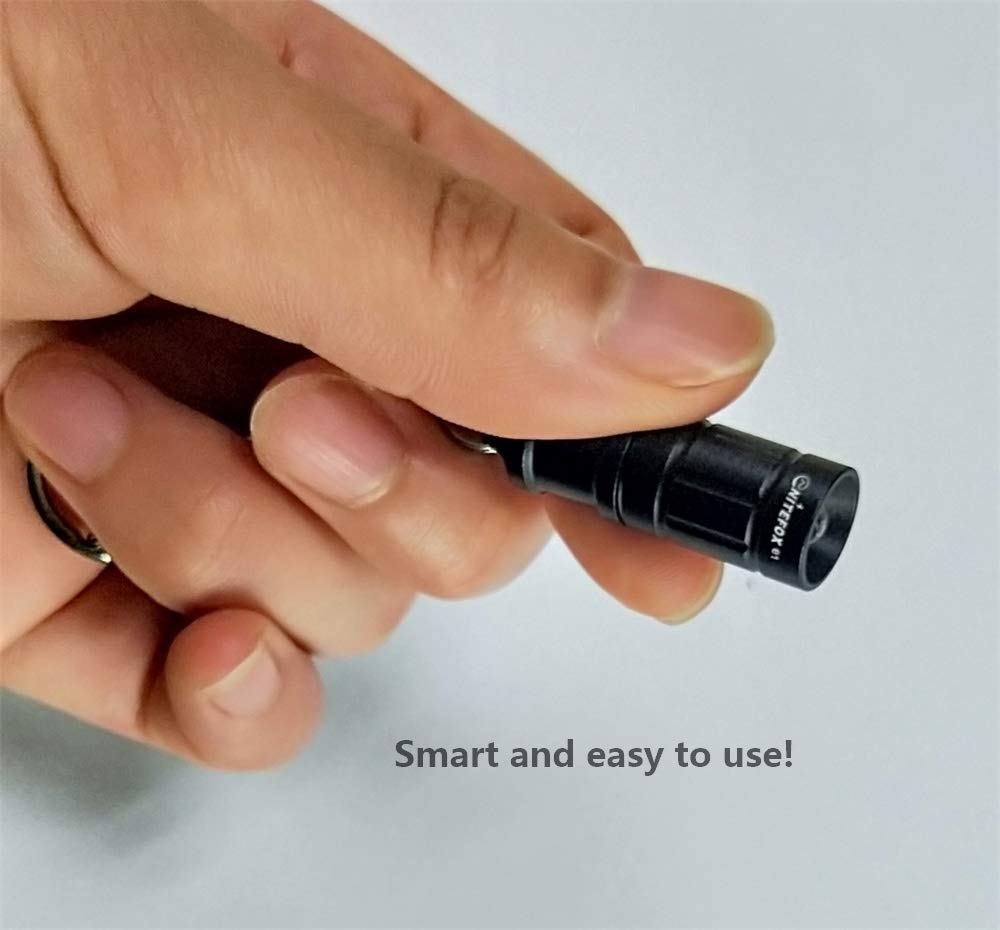 Super Mini Small Tiny Keychain Flashlight, Smallest Bright Key Ring Light Torch For Edc Emergency Dog Walking Sleeping Reading G