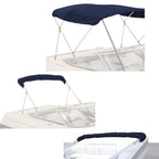 Savvycraft 4 Bow Bimini Replacement Top Canvas Cover 4 Bow 96'' L 67''-72'' W Navy Color