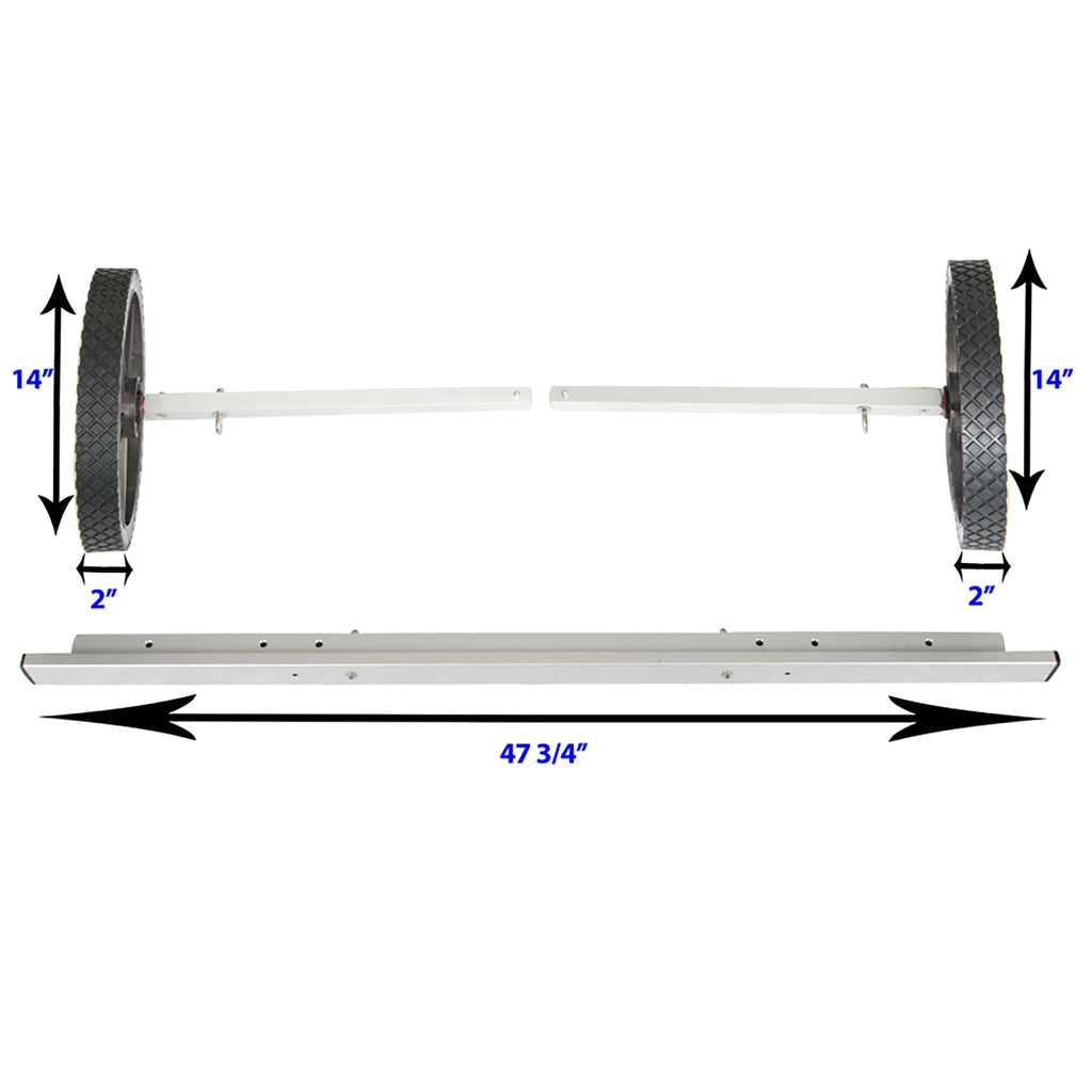 Sea Eagle Ez Cart - Chart Wheel System For Boats And Kayaks (Wide Heavy Duty Ez Cart)