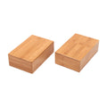 THE STYLE SUTRA 2Pcs Bamboo Yoga Block Practical Exercise Brick for Pilates Squat Stretching