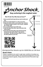 Anchor Shock Heavy Duty Bungee Line Boat Rope Anchor & Shock Absorber, 60'', Accessories For Pontoon, Kayak, Jet Ski Protection