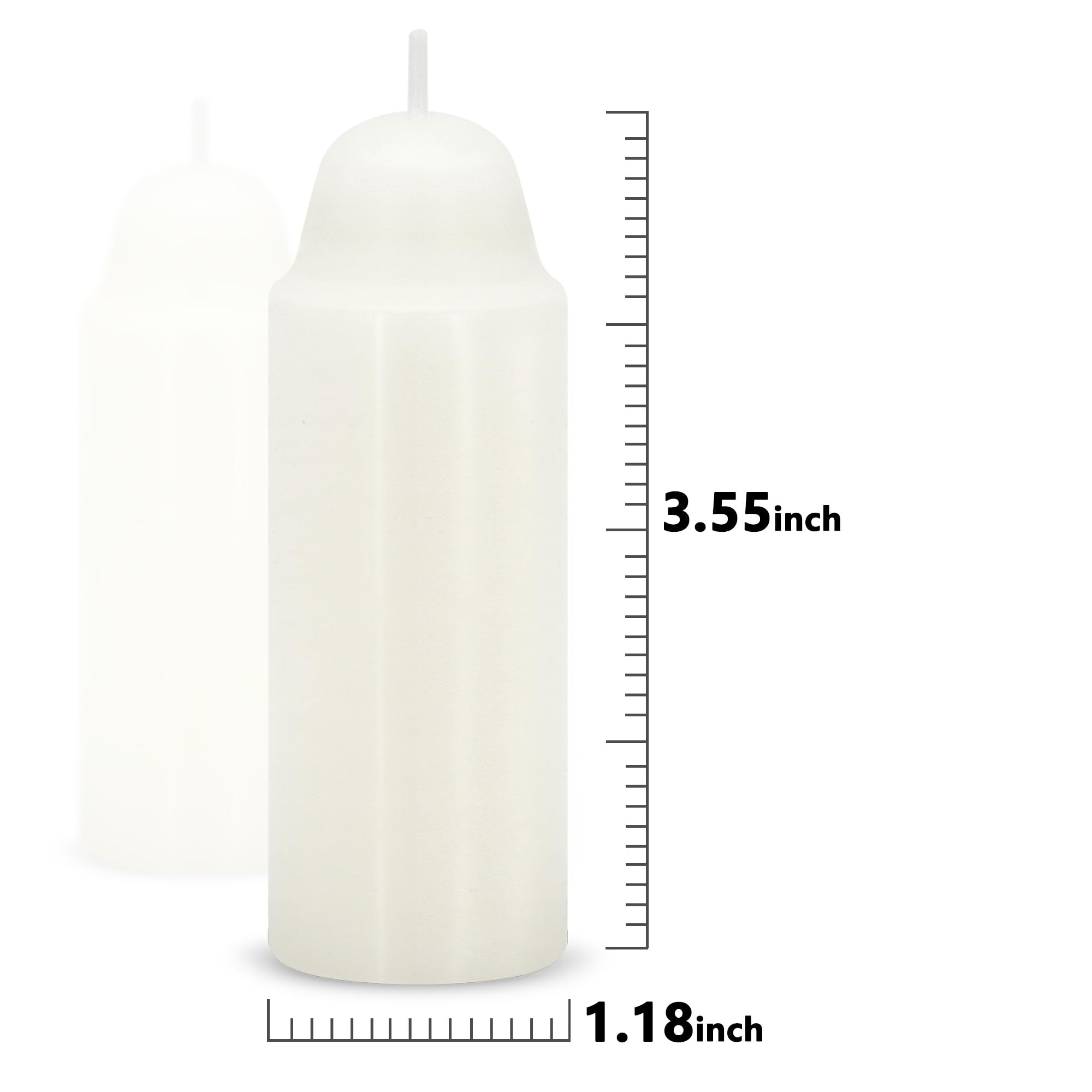12-Hour White Candles Compatible With Candle Lanterns, Long-Burning Candles For Outdoor, Camping, Emergency, Survival Emergency
