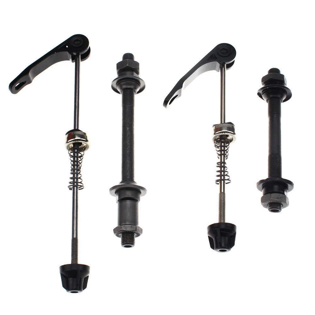 Bike Axle Cysky Quick Release Skewer Front Rear Bicycle Axle Wheel Hub Fit For Road Bike, Mountain Bike, Mtb, Bmx (1 Pair)