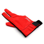 Cuesoul Professional Billiard Gloves Red-Wear On Right Hand Size M