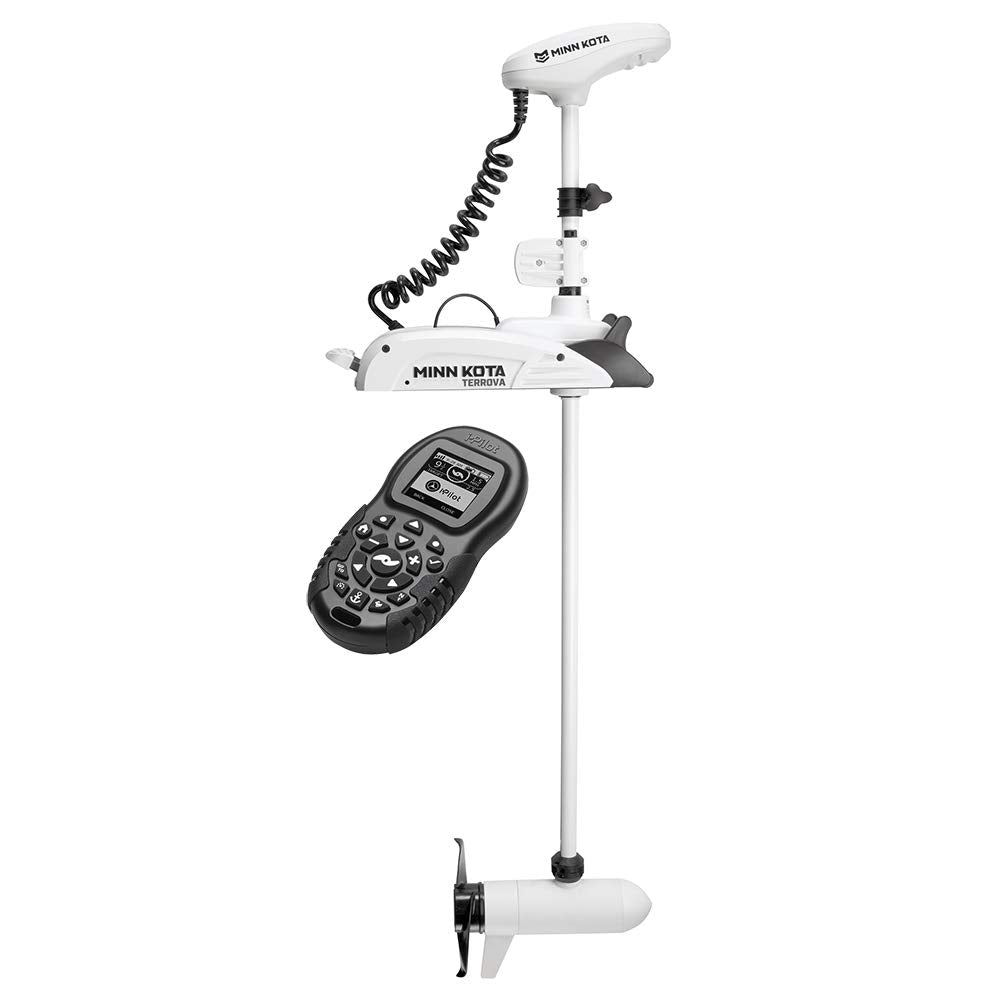 Minn Kota 1363741 Riptide Terrova Saltwater Electric-Steer Bow-Mount Trolling Motor with Digital Maximizer & i-Pilot GPS, 80 lbs