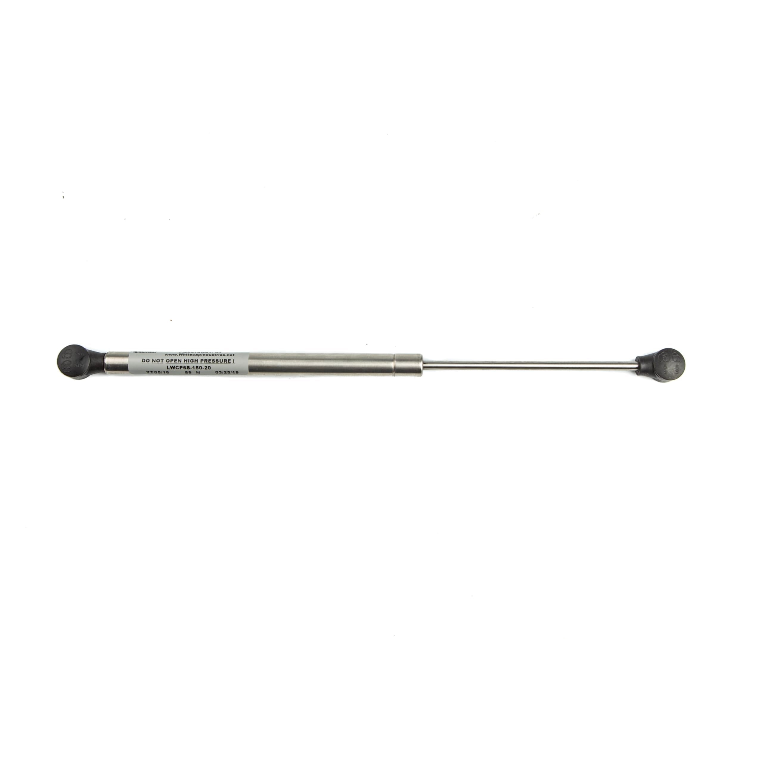Whitecap Ind Whitecap G-3320Ssc Stainless Steel Gas Spring - 9.5'' To 15'', 20 Lbs.,Black