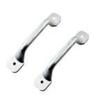 Isure Marine 2Pcs Boat Cleat Grab Rail Handles Aluminum Fishing Rowboat Duck Jon Boat Row Boat Transom Handles