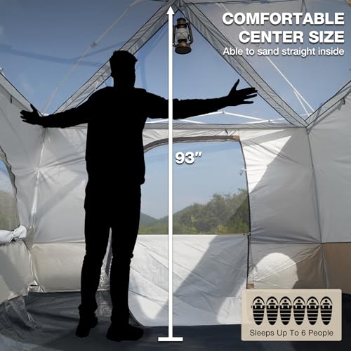 Redcamp Canopy Camping Tent For Pop Up Canopy Tent, Inner Tent With Mesh Window, Converts Straight Leg 10'X10' Or 10'X20' Canopy