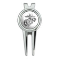 Graphics & More Marine Corps Usmc Black White Eagle Globe Anchor Logo Officially Licensed Golf Divot Repair Tool And Ball Marker