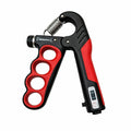Hand Grip Strengthener with Counter 101100kg Adjustable Resistance (red)