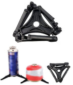 Dzrzvd Windproof Portable Backpacking Stove Burner With Piezo Ignition,Stove Adapter,Plastic Storage Box,Lightweight,Propane But