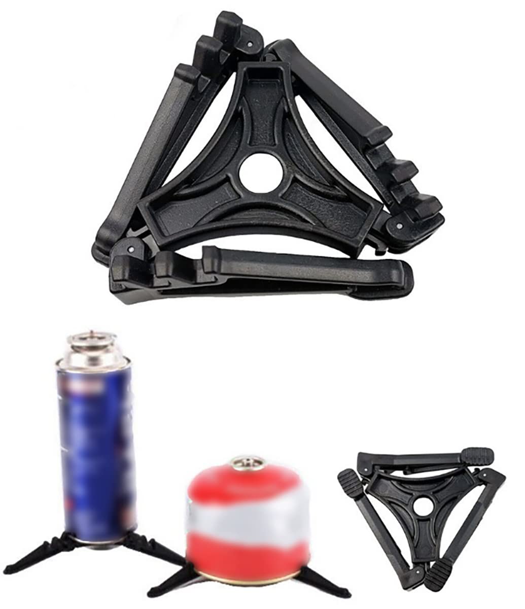 Dzrzvd Windproof Portable Backpacking Stove Burner With Piezo Ignition,Stove Adapter,Plastic Storage Box,Lightweight,Propane But