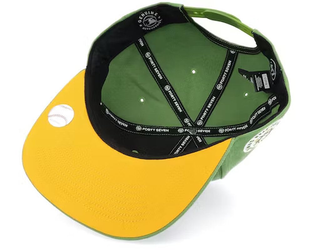 47 Boston Red Sox Fatigue Green Sure Shot Captain Adjustable Snapback Cap - Mlb Flat Bill Structured Hat