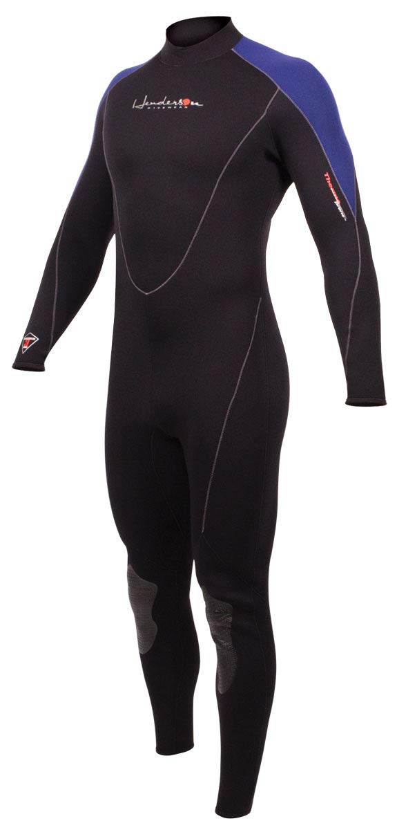 Henderson Thermoprene 3Mm Men'S Jumpsuit (Back Zip) (Black/Blue, Medium Tall)