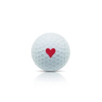 Swvl Sports Golf Ball Stamp Marker Multiple Designs Faces, Emojis Icons & More (Heart)