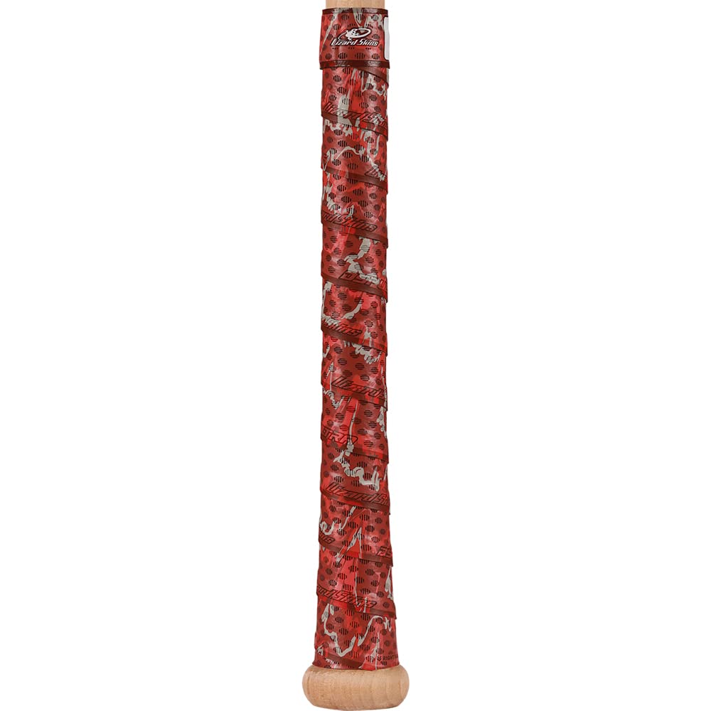 Lizard Skins Dsp Ultra 1.1Mm Bat Grip - Next-Gen Durasoft Polymer Baseball & Softball Bat Tape (Scarlet Camo)