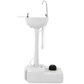 Yitamotor Dual Use Portable Sink 17L Camping Hand Washing Station With Towel Holder, Soap Dispenser, Foot Operated, Hand Wash Ba