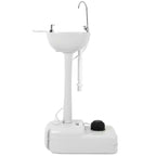 Yitamotor Dual Use Portable Sink 17L Camping Hand Washing Station With Towel Holder, Soap Dispenser, Foot Operated, Hand Wash Ba