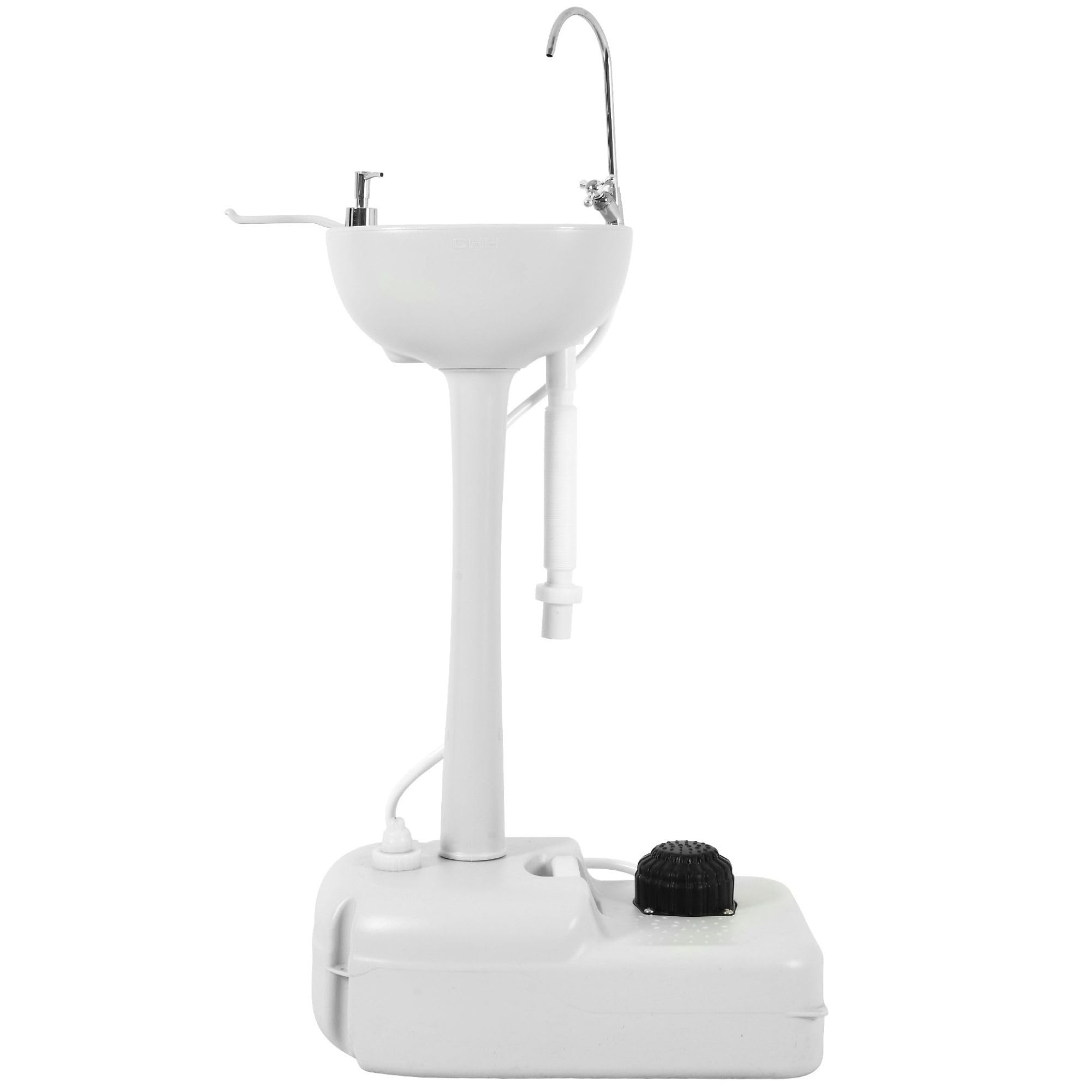 Yitamotor Dual Use Portable Sink 17L Camping Hand Washing Station With Towel Holder, Soap Dispenser, Foot Operated, Hand Wash Ba