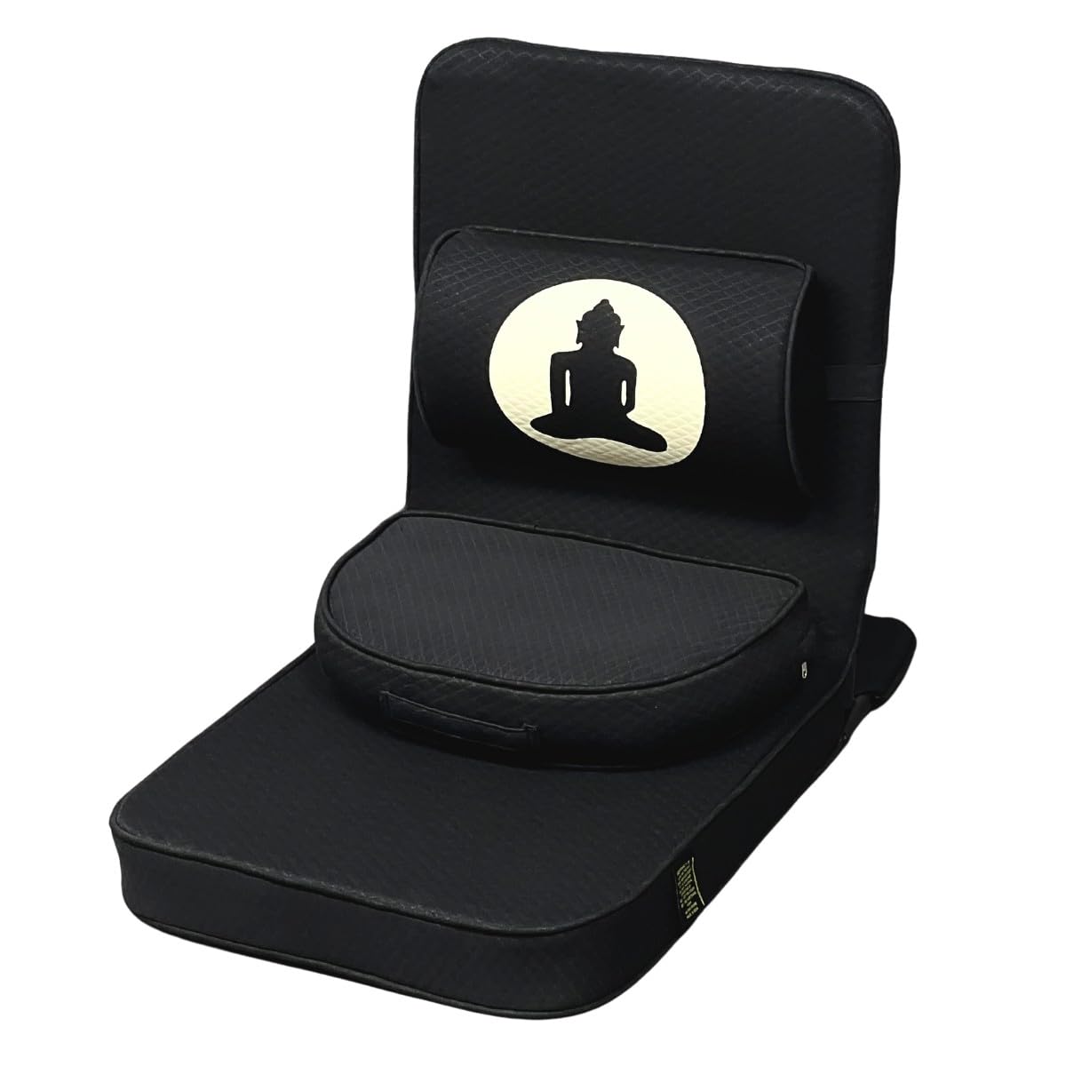 Friends Of Meditation  Relaxing Buddha Meditation Chair With Rectangular Back Support (Maroon2)