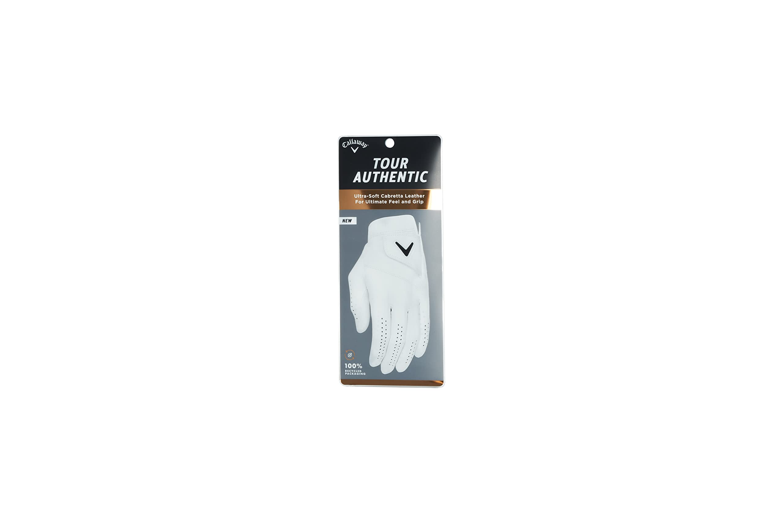 Callaway Golf 2022 Tour Authentic Glove (White, Cadet Small, Worn On Left Hand)