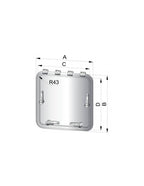 Vetus Magnus Deck Hatch, 18''X12.8'', Silver