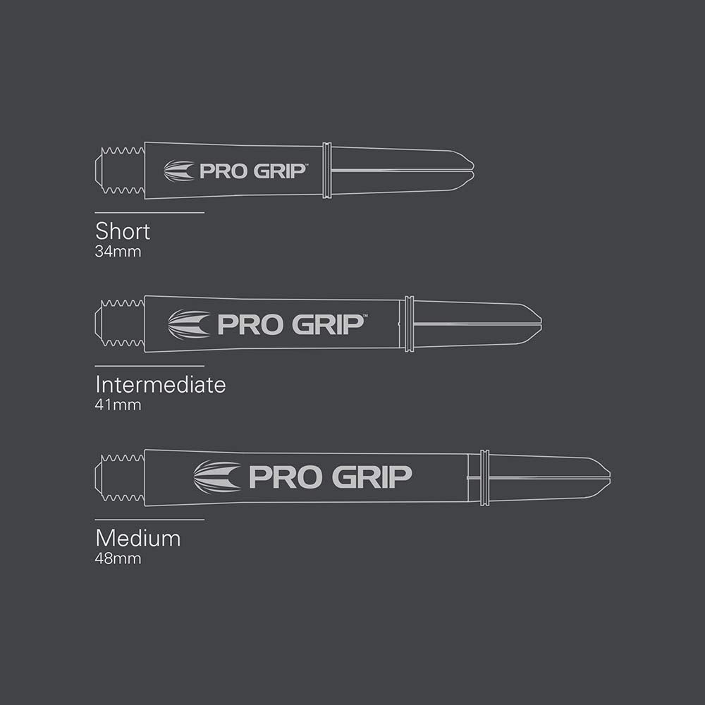 Target Darts 3 X Sets Of Aqua Pro Grip Shaft Intermediate - 9 In Total