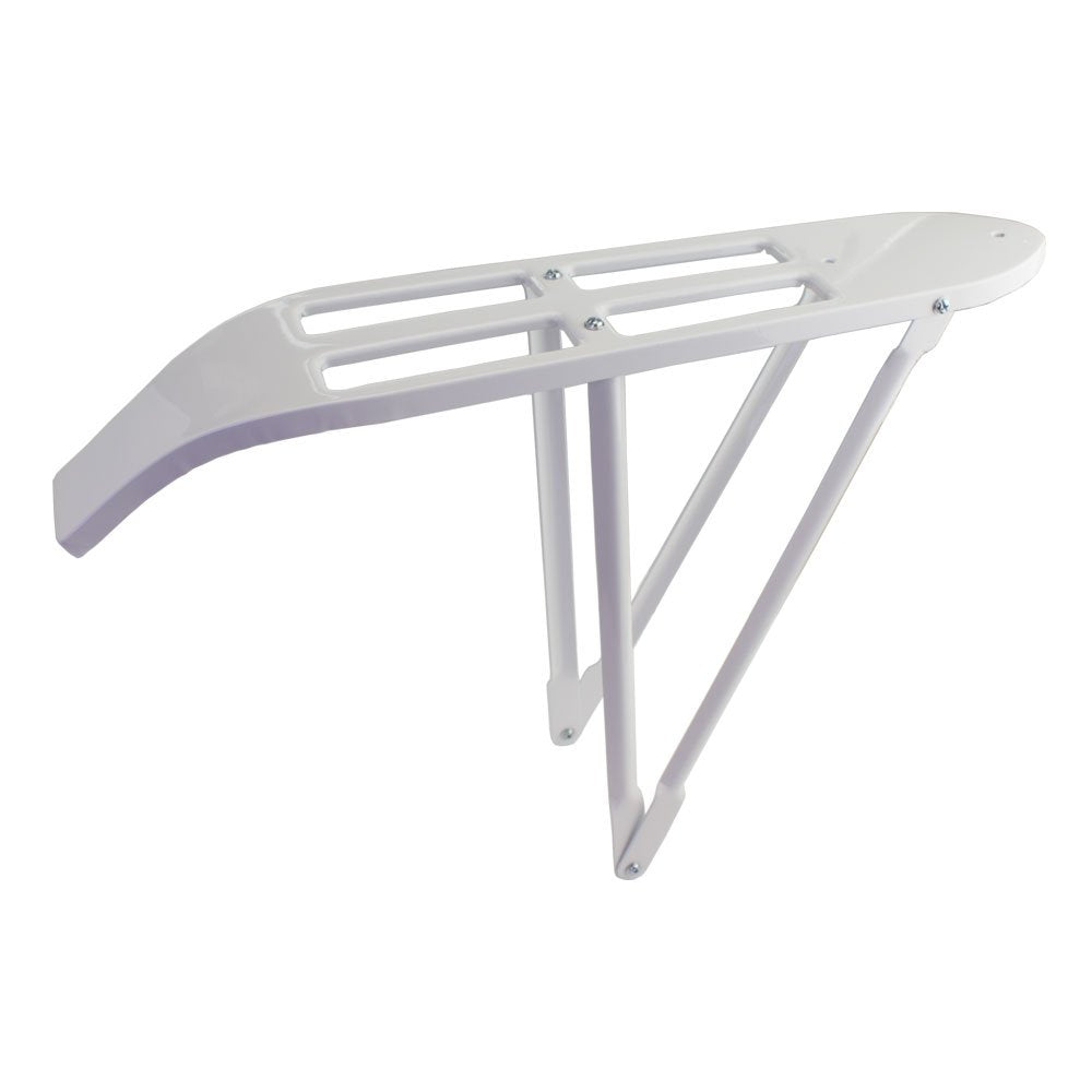 Vintage Steel 26 Cruiser Bike Rear Rack, 5in W x 23in L, (White)