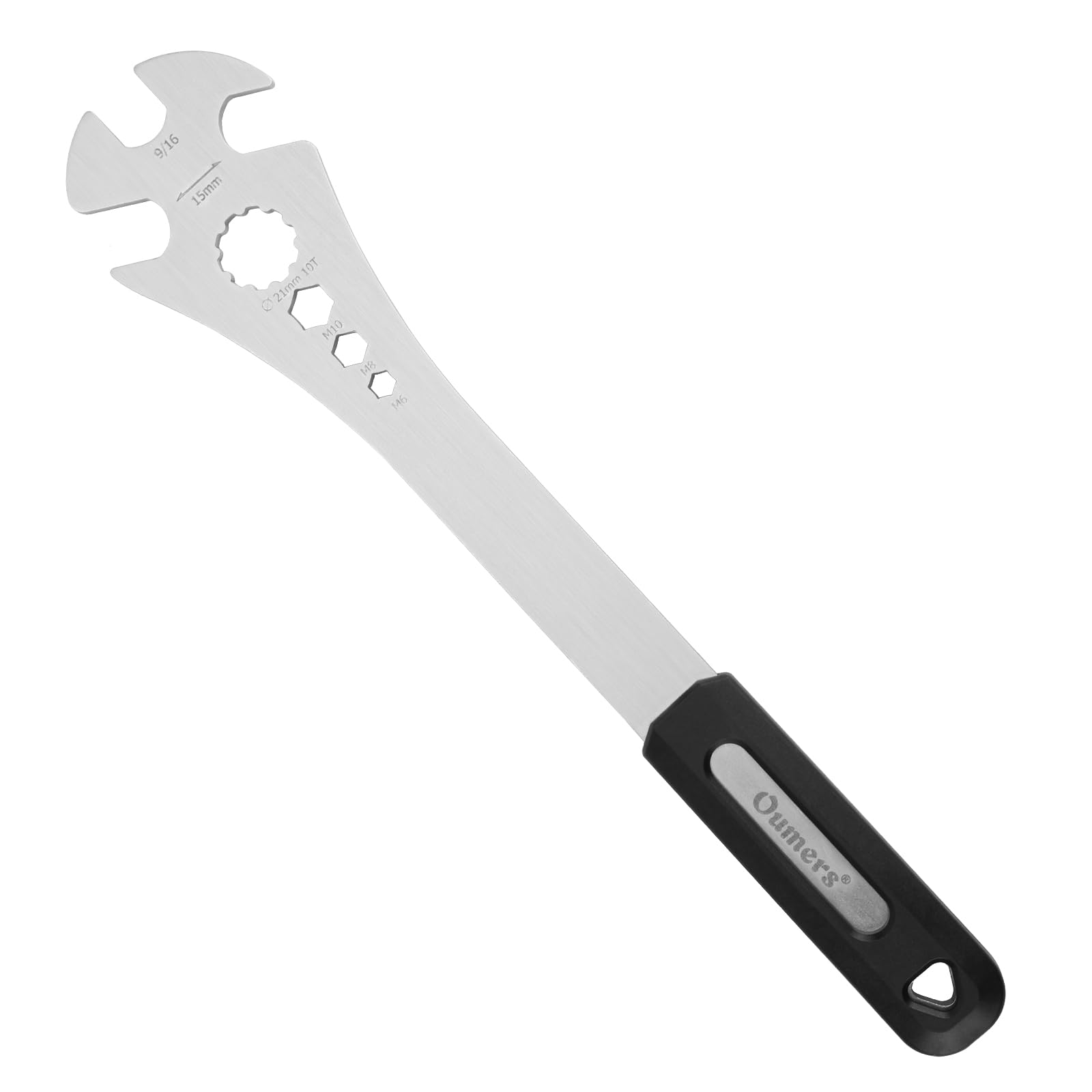 Oumers Bike Pedal Wrench, Bicycle Pedal Removal Spanner With Extra Long Handle, Multi-Use 15Mm,9/16 Pedal Removal Tool And 10Mm/