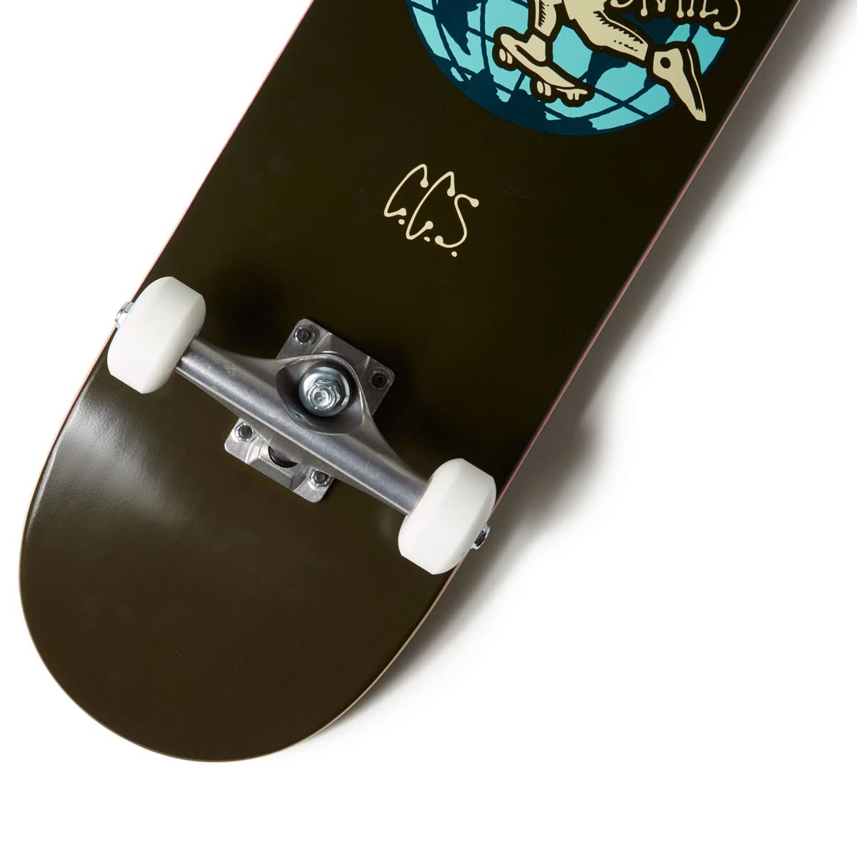 [Ccs] Globe Skateboard Complete Black 8.25'' - Maple Wood - Professional Grade - Fully Assembled With Skate Tool And Stickers -