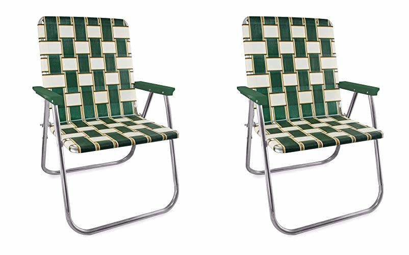 Lawn Chair Usa - Outdoor Chairs For Camping Made With Lightweight Aluminum Frames And Uv-Resistant Webbing Folds For Easy Storag