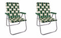 Lawn Chair USA - Outdoor Chairs for Camping. Made with Lightweight Aluminum Frames and UV-Resistant Webbing. Folds for Easy Stor