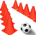 Novelty Place 7 Inch Multipurpose Training Cones (Set Of 12), Soft & Durable Traffic Cone For Safety, Agility, Soccer, Football 