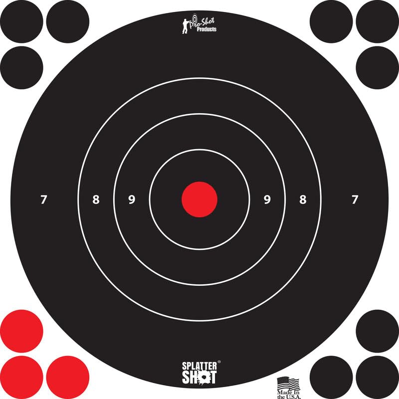 Pro-Shot Products 8B Bulls-Eye Target, White