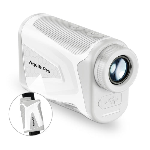 AquilaPro Mini4 Golf Rangefinder with Slope, Newly Upgraded Magnet, 1,000 Yards Range Finder Golf, 0.5 Yard Accuracy, 7X Magnifi