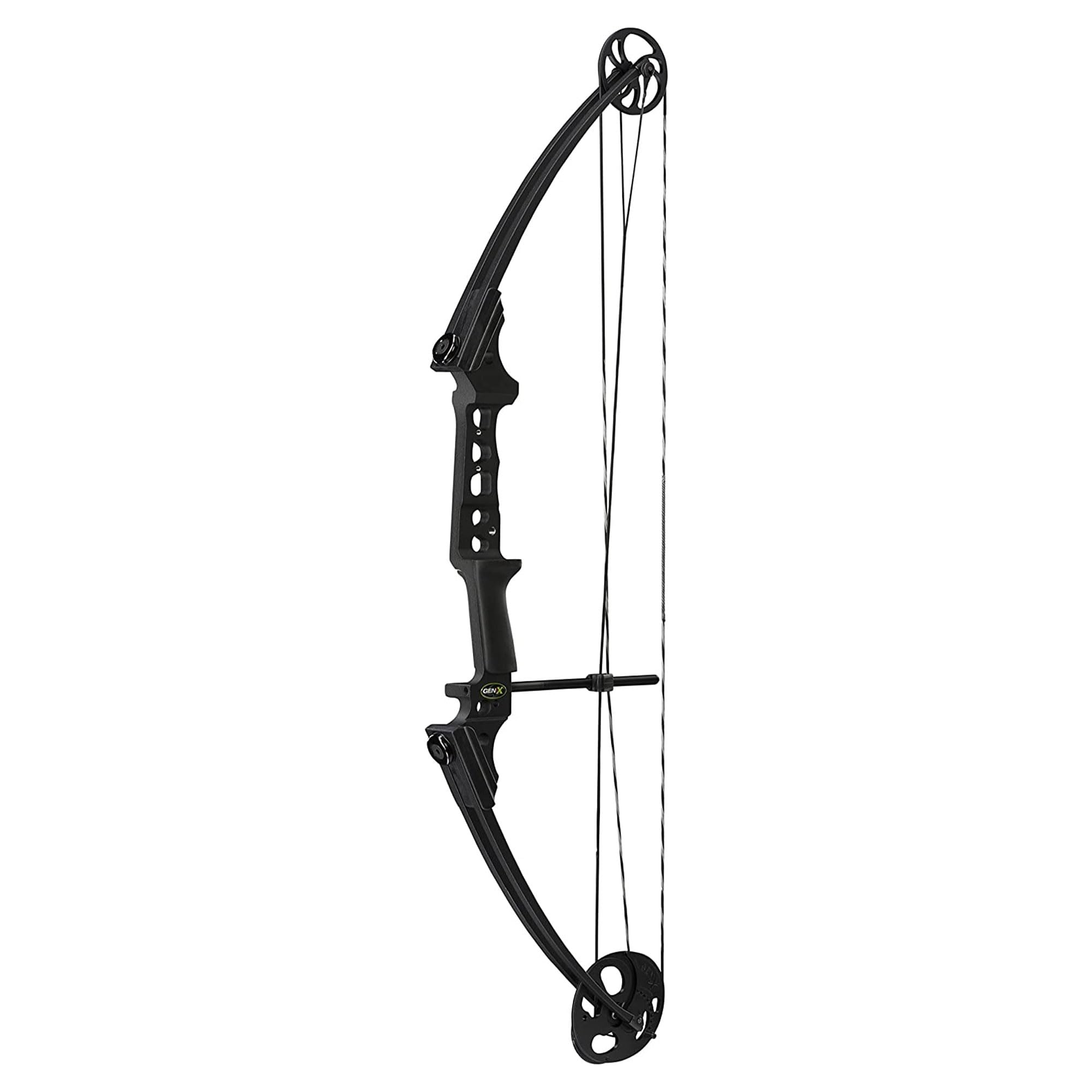 Genesis Gen-X Lightweight Compound Bow, Archery Hunting Bow for Adults w/Adjustable Riser, Cam Draw Weight, & Length, Draw Hand 