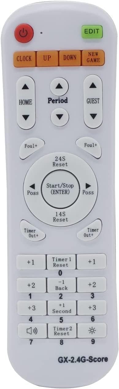 Yz 2.4G Remote Controller, Model Gx-2.4G-Score Remote Control For Scoreboard, 100Ft Control Distance