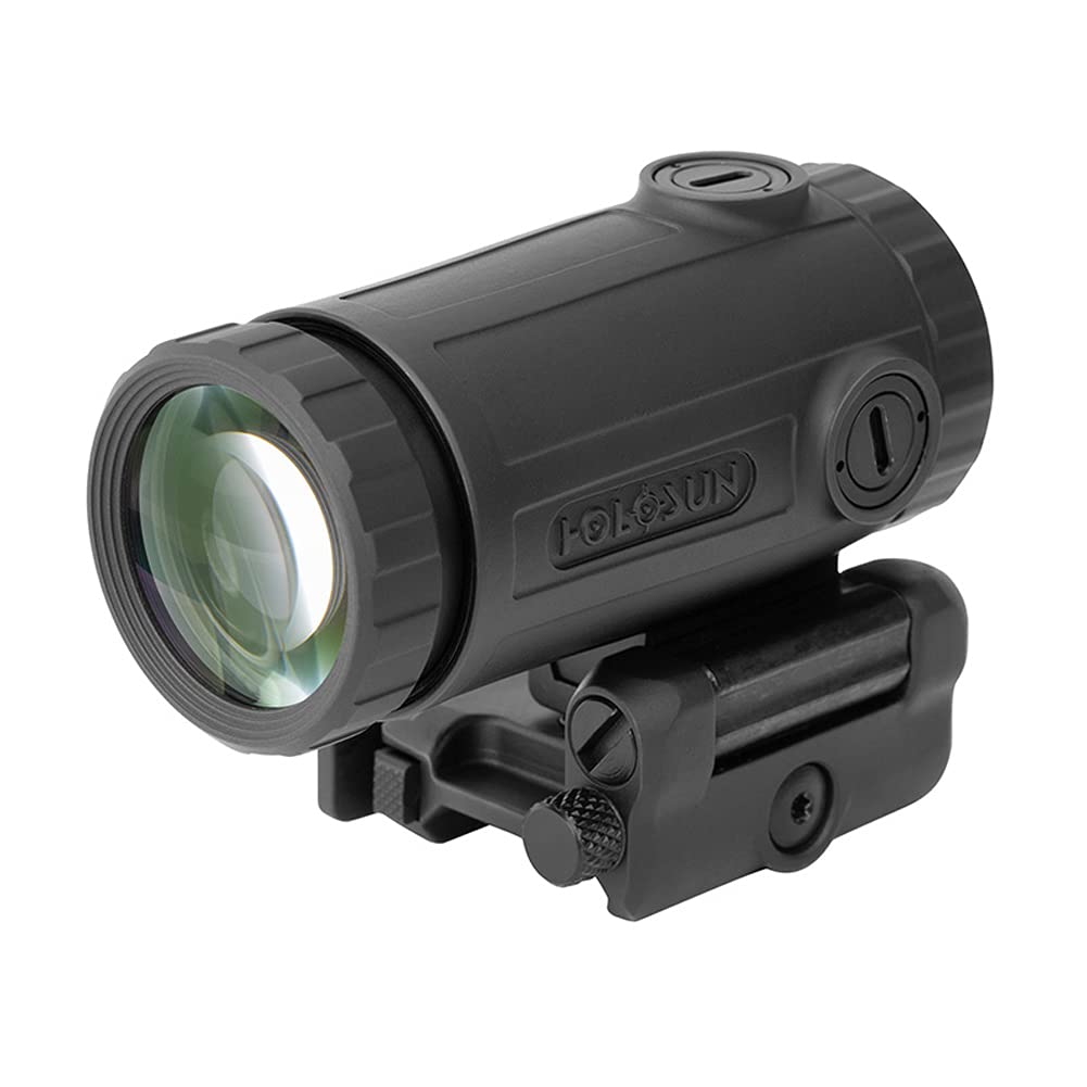 HOLOSUN HM3X Series- 3X Flip-to-Side Magnifier w/QD Mount HM3X (3X-HM3X, Black) (HM3XT)
