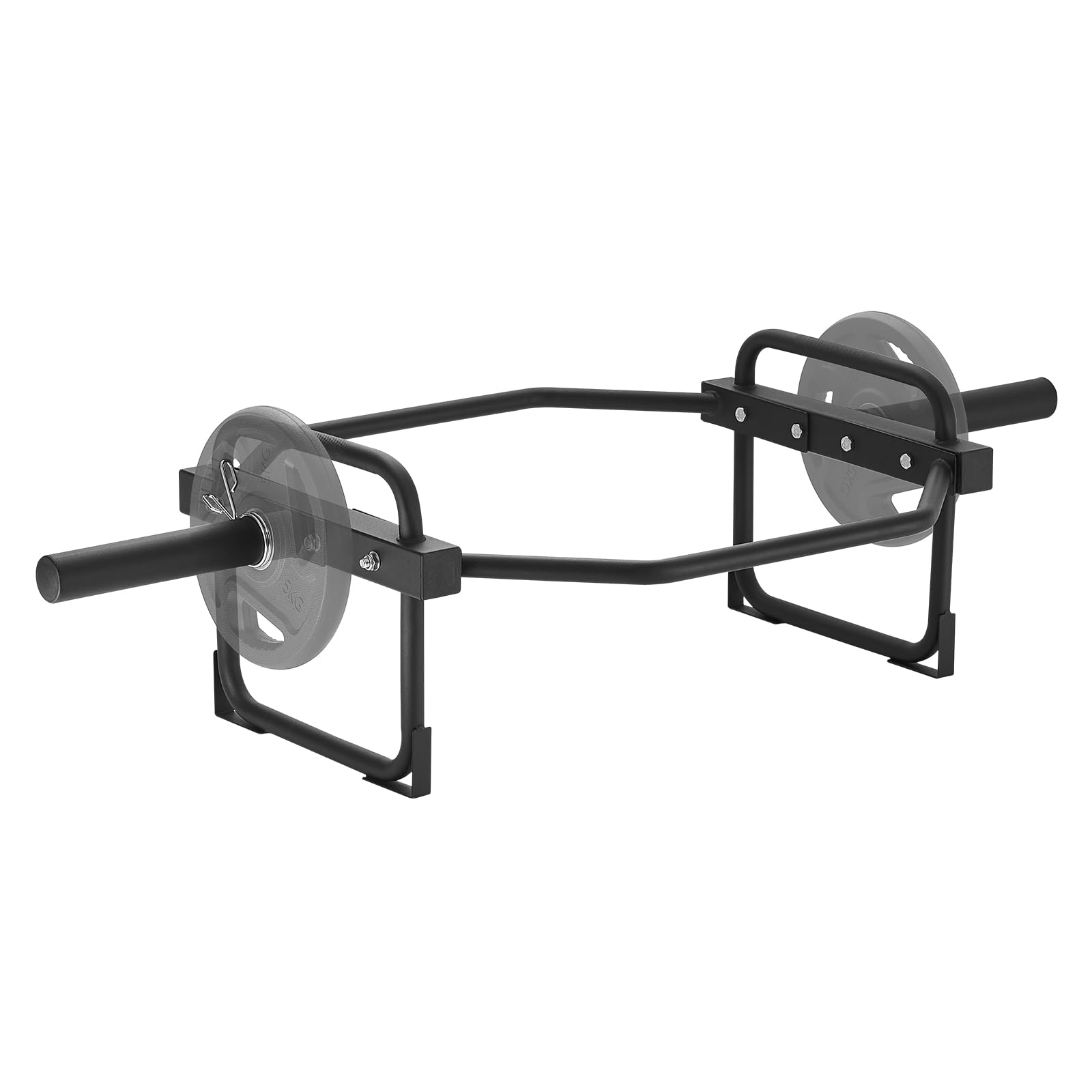 Vevor Trap Bar, 500 Lbs Hex Barbell Trap Bar, 55.7'' Squat Deadlift Barbell, 25Mm Diameter Weight Lifting Strength Training Shru