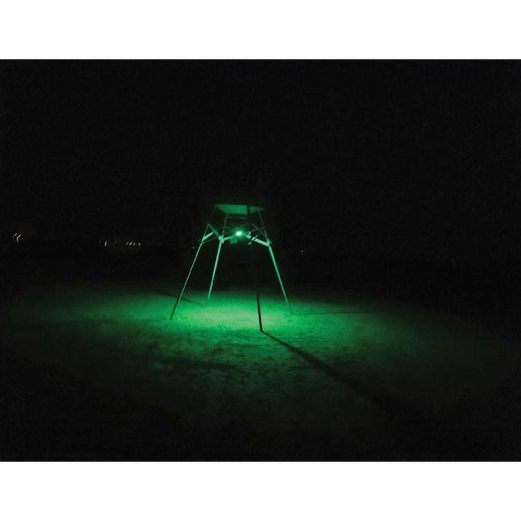 American Hunter Swine Shine Durable Weather Resistant 36 Green Led Hog Light With Motion Sensor For Game Feeders Mounting Hardwa