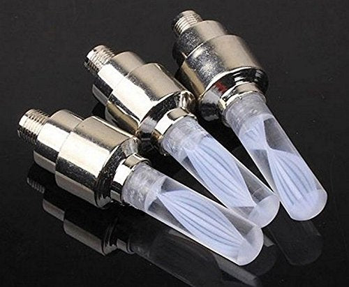 Dkiigame 10 Pack Of Led Flash Tyre Wheel Valve Cap Light For Bike Bicycle Motorbicycle Wheel Light Tire (2 X Red, 2 X Yellow, 2