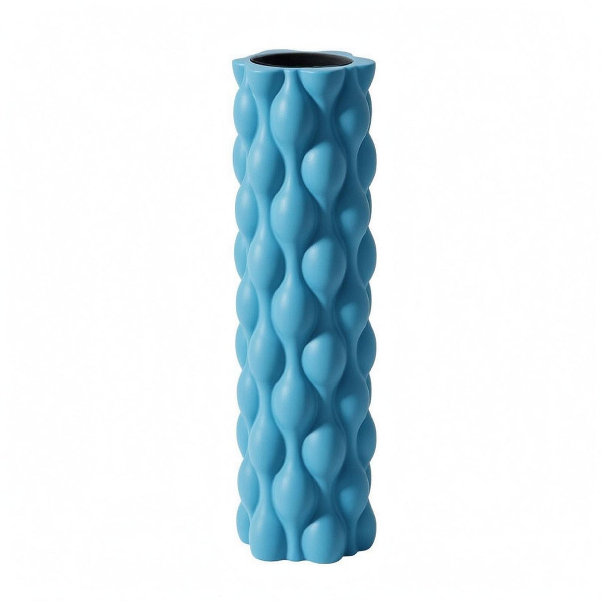 TRENDYNEST HighDensity Soft Roller Solid Core Textured Soft Roller Deformation Resistant Fitness Gear 75 Hardness, Blue