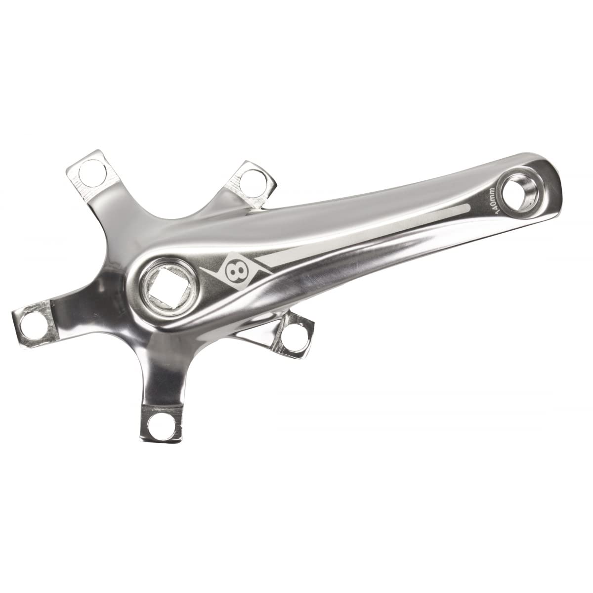 Origin8 Alloy Crank Arm Set (110 BCD), 160mm, Silver