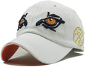 Handcuffs Unisex Adjustable Cap Eagle Eye Embroidery Hat Baseball Cap Sun Hats Sport Cotton Headwear Summer Caps (White)