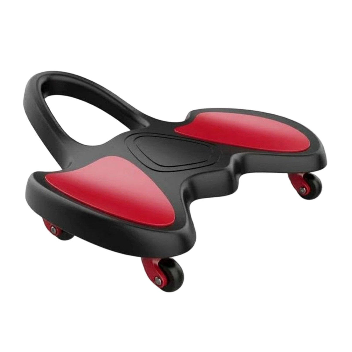 CALANDIS Ab Training Slider Quiet Rollers Wheeled Main 4 Wheel Stability Core Workout Sliding Board for Beginners Black