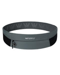 WATERFLY Running Belt Fanny Pack: Slim Waist Bag for Men Women, Workout Fitness Phone Holder for Exercise Marathon Jogging-Grey