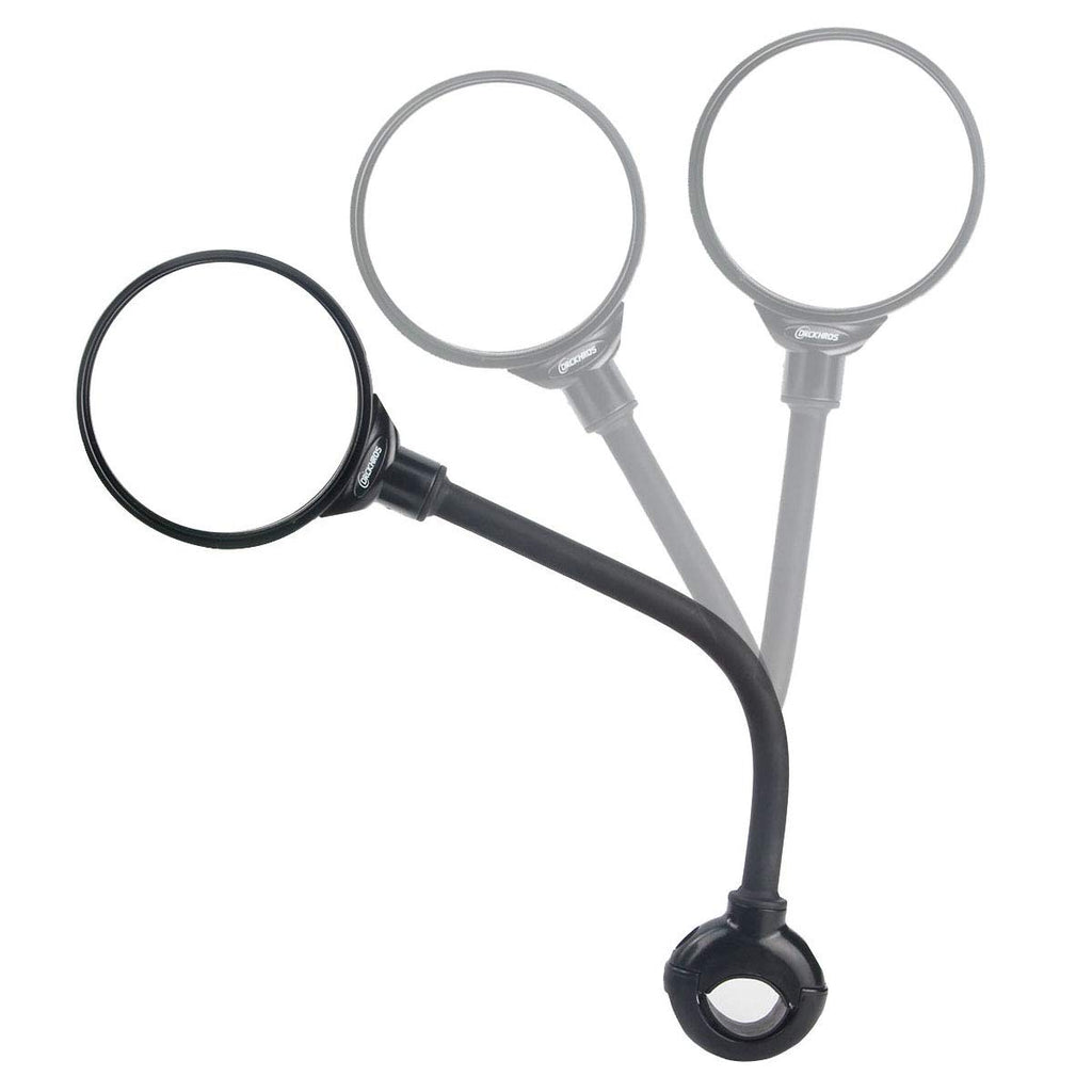 Bike Mirror Rotatable And Adjustable Wide Angle Rear View Shockproof Convex Mirror Universal For Bike Bicycle